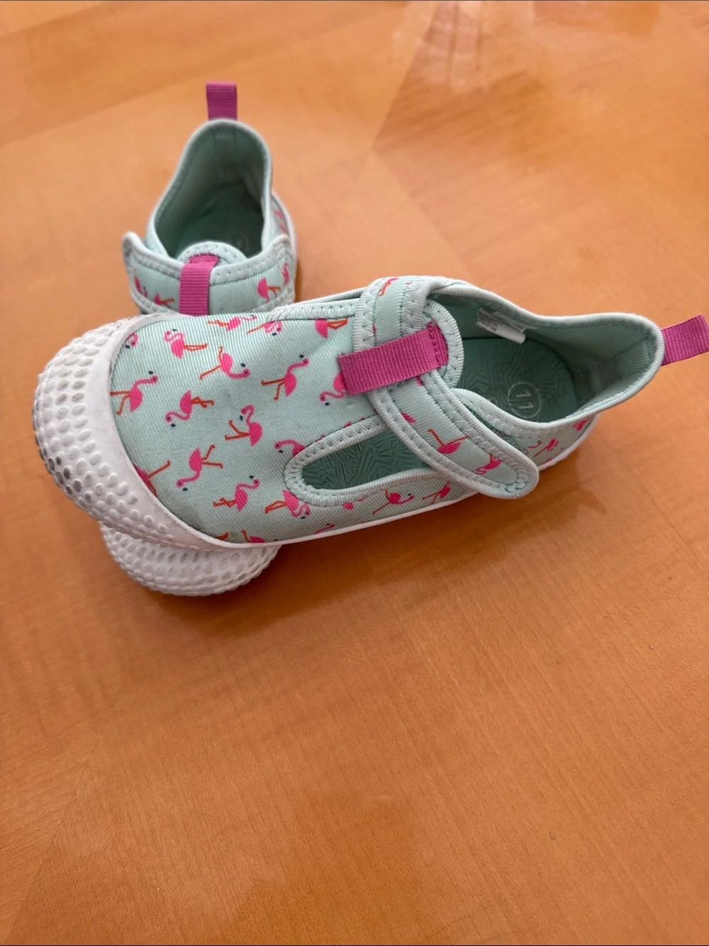 Kids Green Buckle Sandals - Stylish Summer Footwear size 11